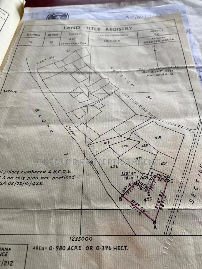 Roadside Land for Sale at Nungua - Land in Greater Accra, Accra Metropolitan - Sale
