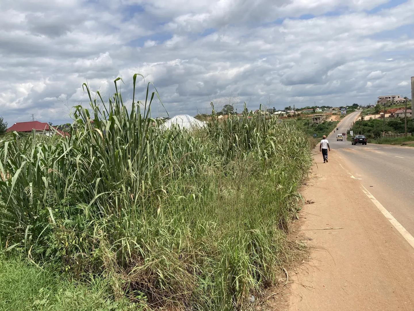One Plot for Sale at Kwanwoma Duropem Main Road. - Land in Ashanti, Kumasi Metropolitan - Sale