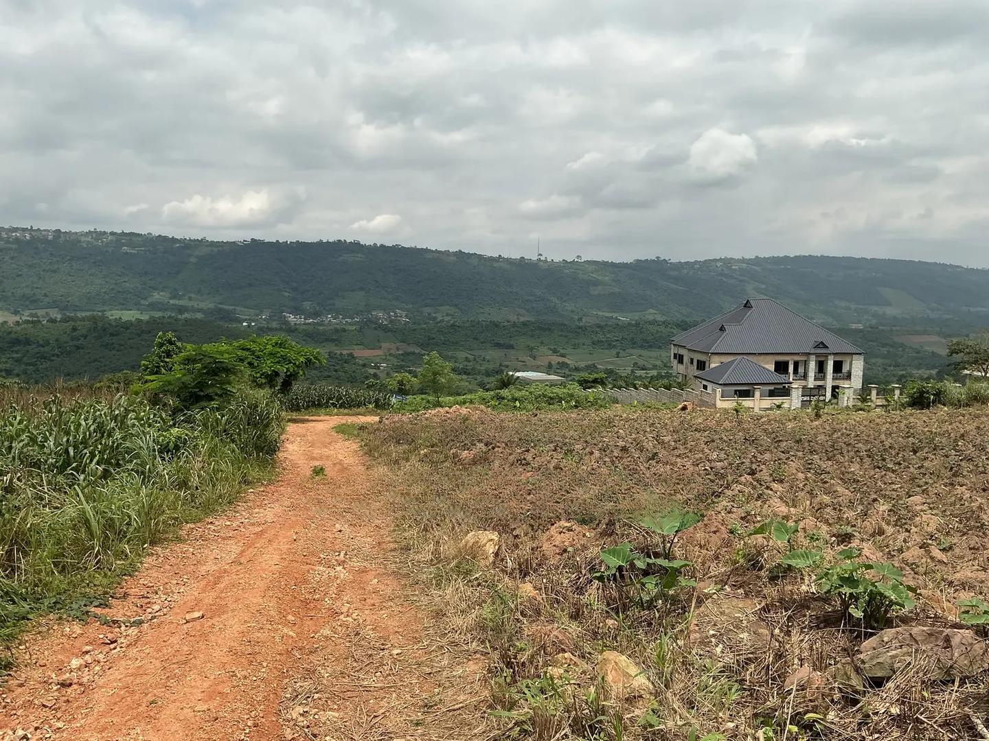 2 Registered Plots by Main Road for Sale-Pokhills - Land in Eastern Region, Akuapim South, Aburi - Sale
