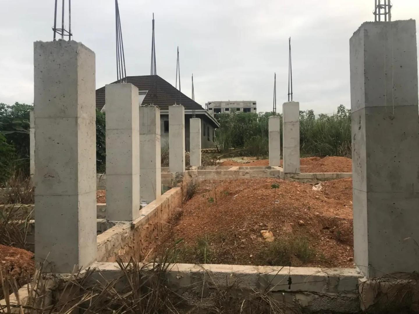 Land With 3 Bedrooms Footings for Sale at Santase Darko - Land in Ashanti, Kumasi Metropolitan - Sale